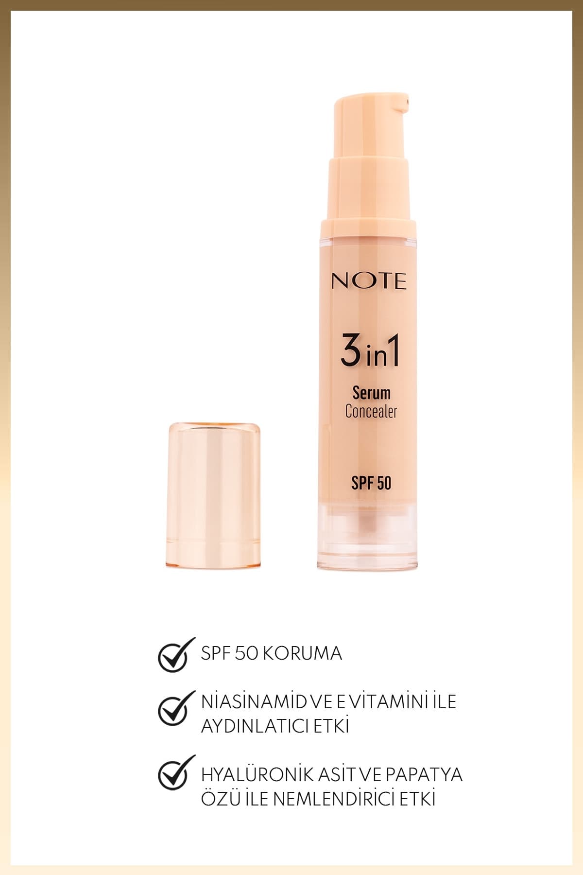 کانسیلر زیر چشم Note Cosmetics 3 in 1 SPF 50 مرطوبکننده 10 متوسط کانسیلر زیر چشم Note Cosmetics 3 in 1 SPF 50 مرطوبکننده 10 متوسط