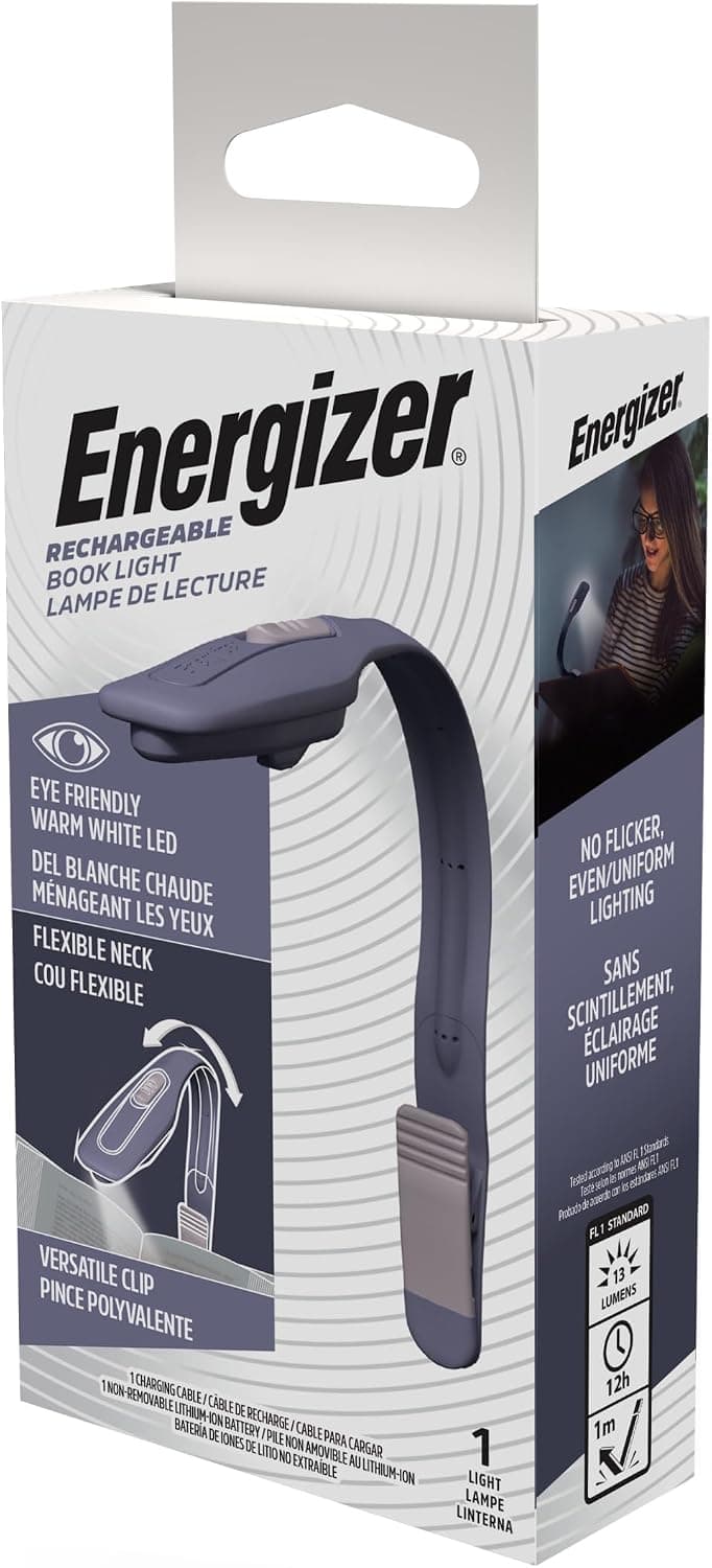 چراغ مطالعه Energizer شارژی LED نور گرم بنفش مدل Flex-R چراغ مطالعه Energizer شارژی LED نور گرم بنفش مدل Flex-R