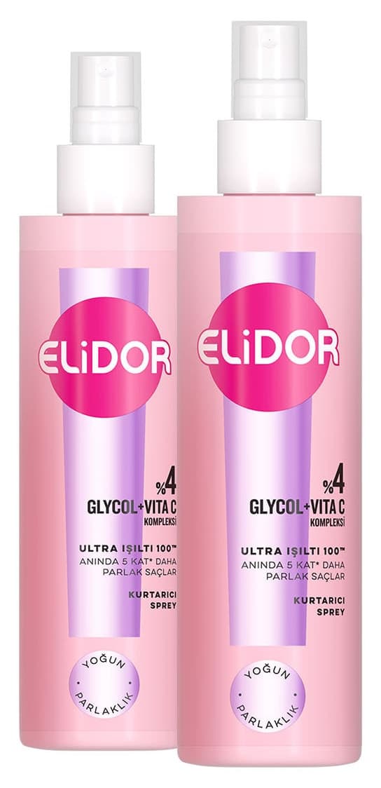 اسپری ترمیمکننده مو Elidor Ultra با براقیت و درخشندگی شدید 200 ml x2 اسپری ترمیمکننده مو Elidor Ultra با براقیت و درخشندگی شدید 200 ml x2