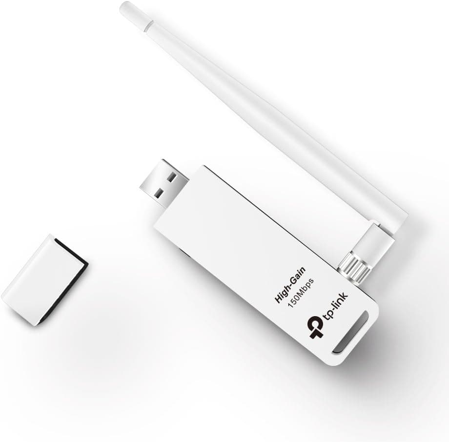 آداپتور USB بیسیم TP-Link با بهره بالا و آنتن جداشدنی 4dBi مدل TL-WN722N N150 Mbps آداپتور USB بیسیم TP-Link با بهره بالا و آنتن جداشدنی 4dBi مدل TL-WN722N N150 Mbps
