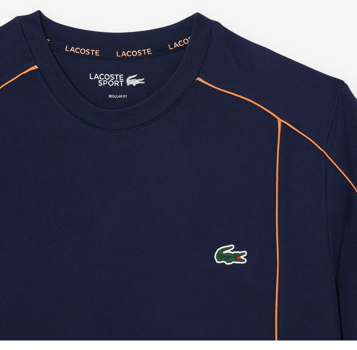 تیشرت مردانه Lacoste SPORT یقه گرد فیت معمولی چاپدار سرمهای تیشرت مردانه Lacoste SPORT یقه گرد فیت معمولی چاپدار سرمهای