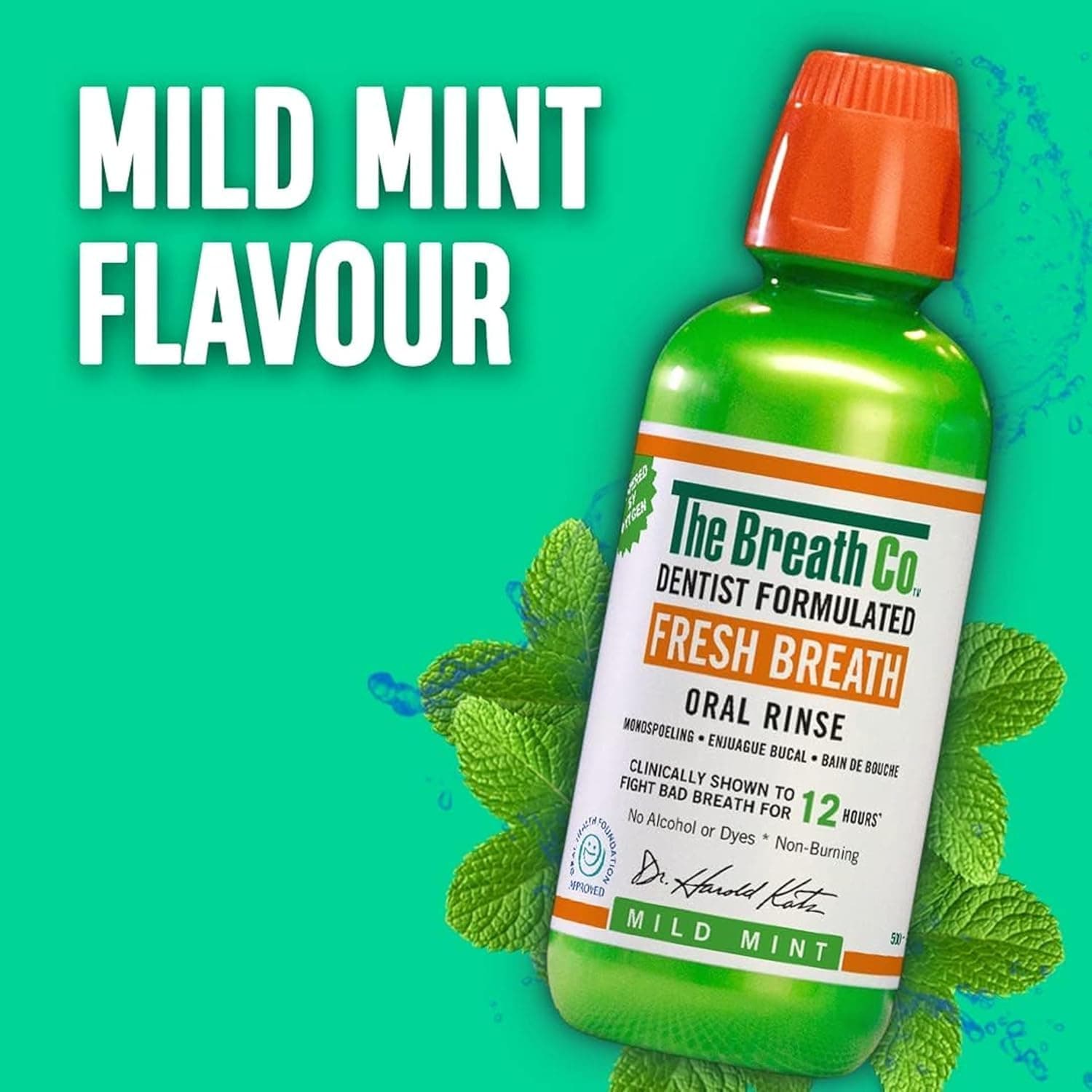 دهانشویه The Breath Co. با طعم نعناع ملایم بدون الکل 500ml دهانشویه The Breath Co. با طعم نعناع ملایم بدون الکل 500ml