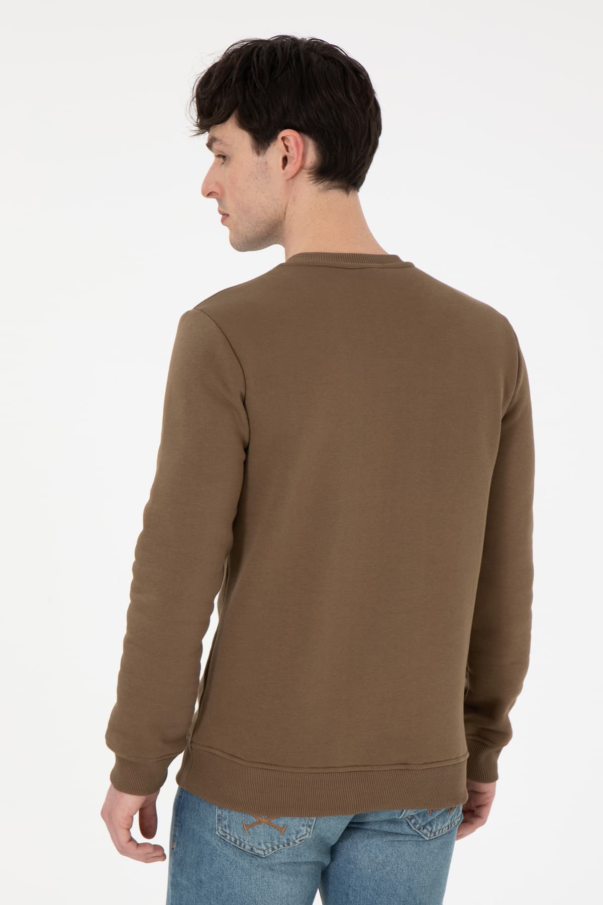 سویشرت مردانه U.S. Polo Assn. یقه گرد فیت معمولی خاکی مدل 50292596-VR027 سویشرت مردانه U.S. Polo Assn. یقه گرد فیت معمولی خاکی مدل 50292596-VR027