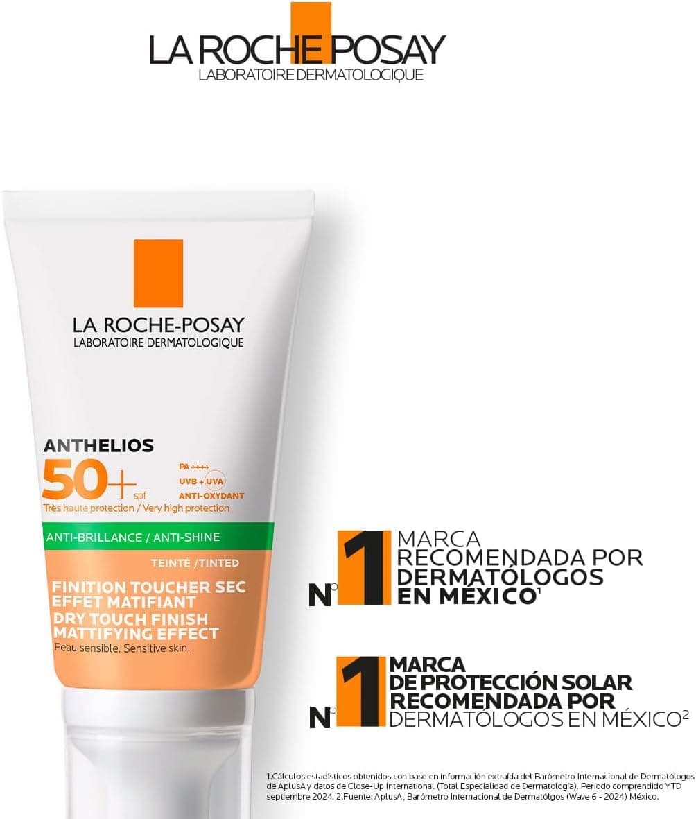 کرم ضد آفتاب رنگی صورت Anthelios کنترل چربی پوست چرب و مختلط SPF50+ 50ml کرم ضد آفتاب رنگی صورت Anthelios کنترل چربی پوست چرب و مختلط SPF50+ 50ml