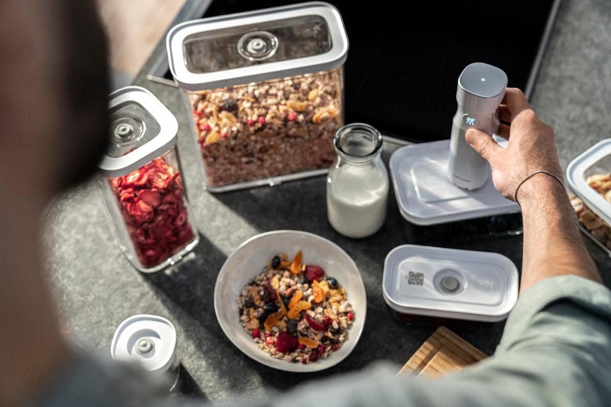 ست شروع وکیوم 5 پارچه ZWILLING Fresh & Save Cube سفید ست شروع وکیوم 5 پارچه ZWILLING Fresh & Save Cube سفید