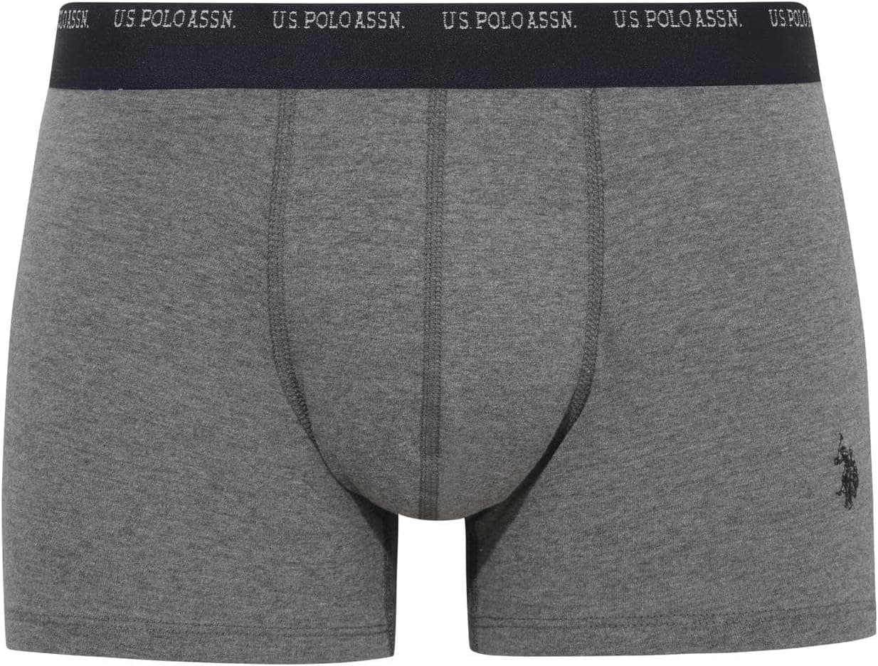 شورت باکسر مردانه U.S. POLO ASSN. سهتایی سرمهای-آبی ساکس-خاکستری آنتراسیت ملانژ شورت باکسر مردانه U.S. POLO ASSN. سهتایی سرمهای-آبی ساکس-خاکستری آنتراسیت ملانژ