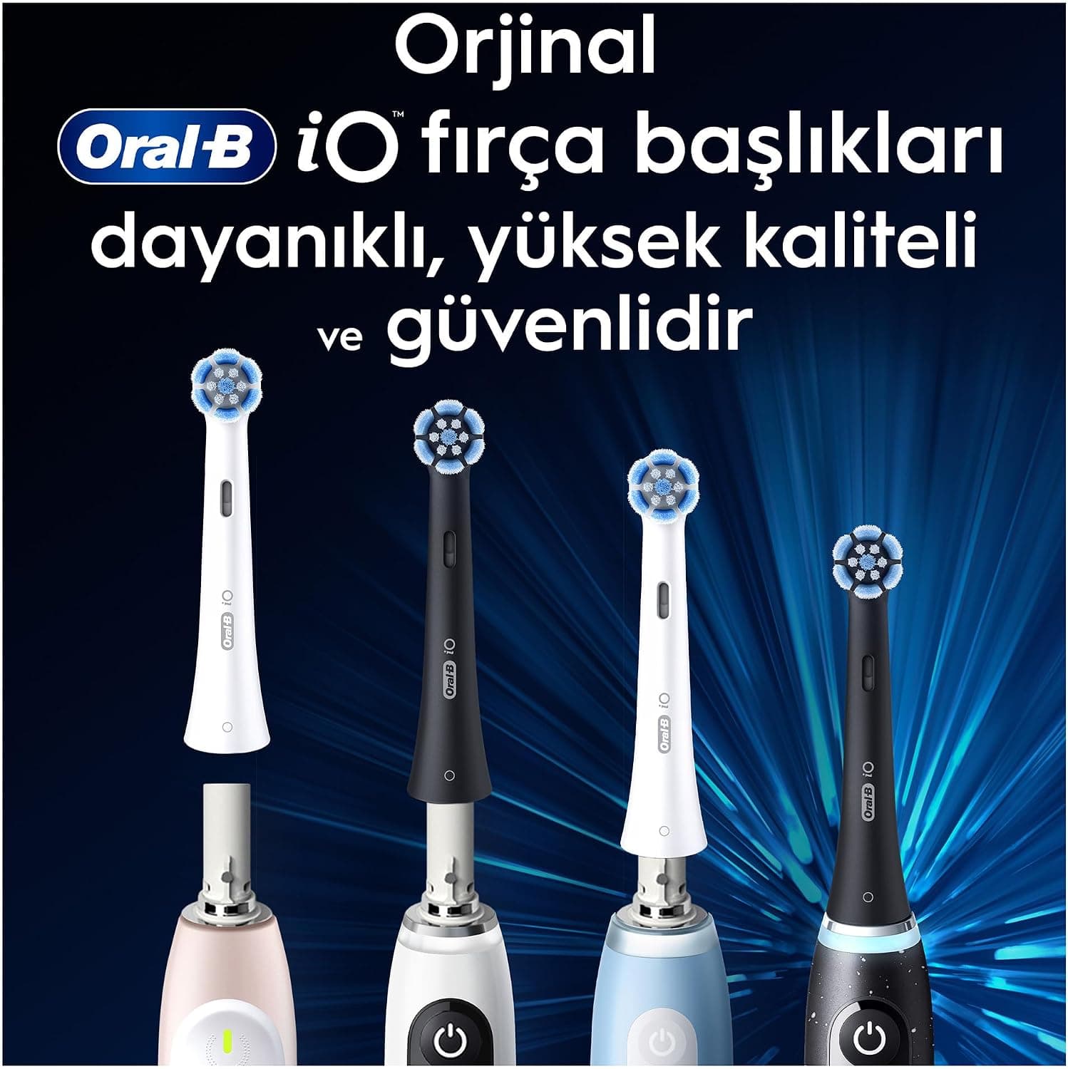 سری یدک مسواک Oral-B iO Gentle Care مشکی 4 عدد سری یدک مسواک Oral-B iO Gentle Care مشکی 4 عدد