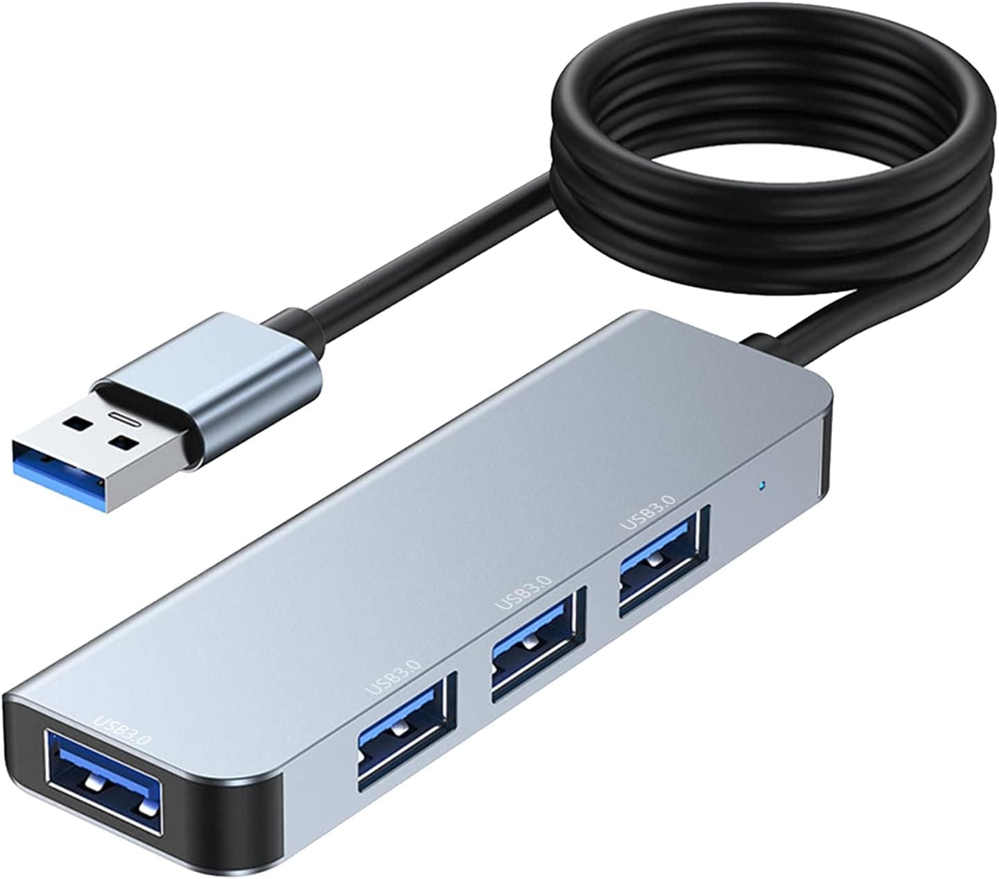 هاب USB 3.0 چهار پورت ROTOPATA با کابل 3.9 فوت هاب USB 3.0 چهار پورت ROTOPATA با کابل 3.9 فوت