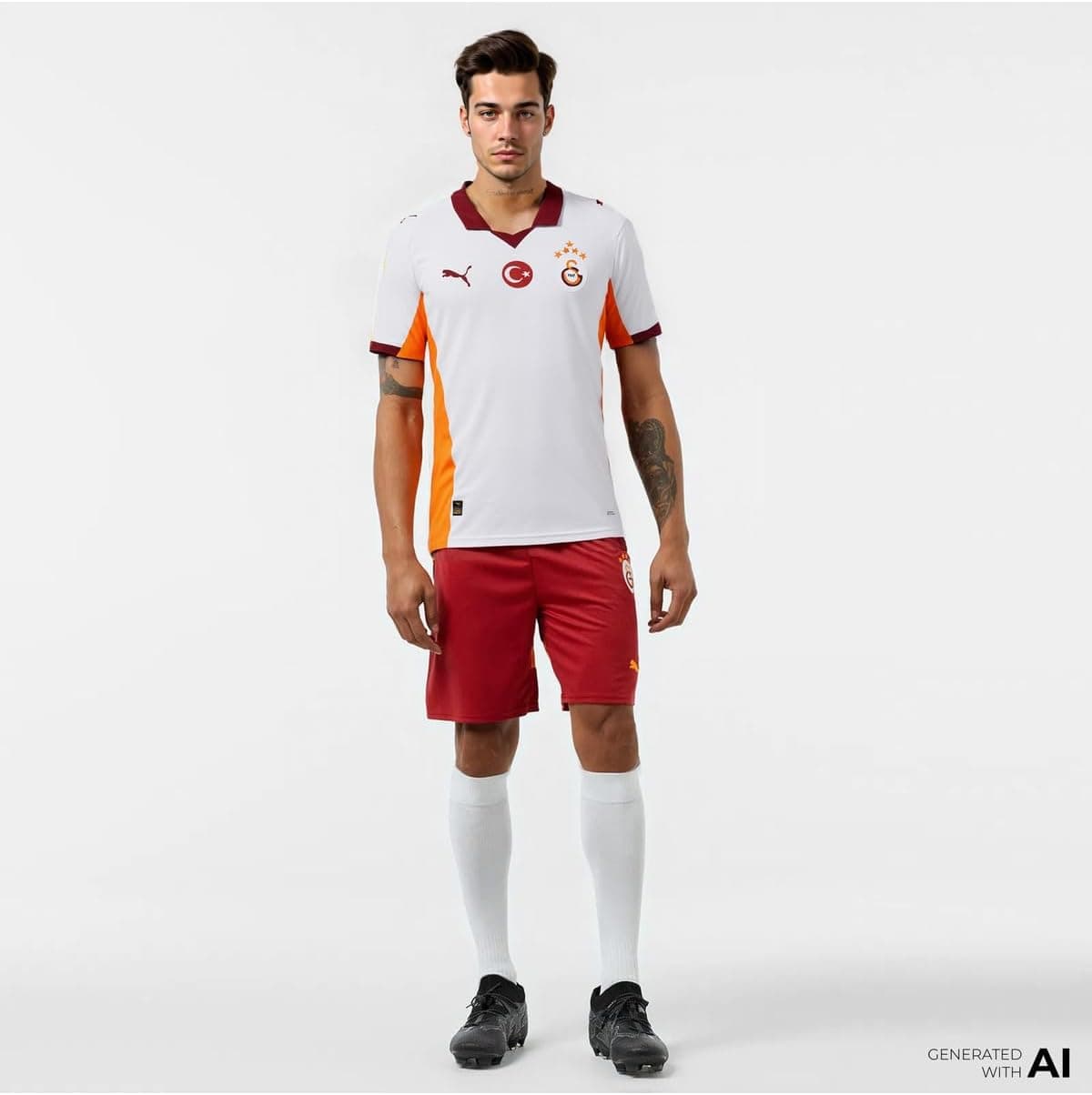 پیراهن فوتبال مردانه PUMA Galatasaray سفید خارج از خانه فصل 2025/26 مدل 77981102 پیراهن فوتبال مردانه PUMA Galatasaray سفید خارج از خانه فصل 2025/26 مدل 77981102