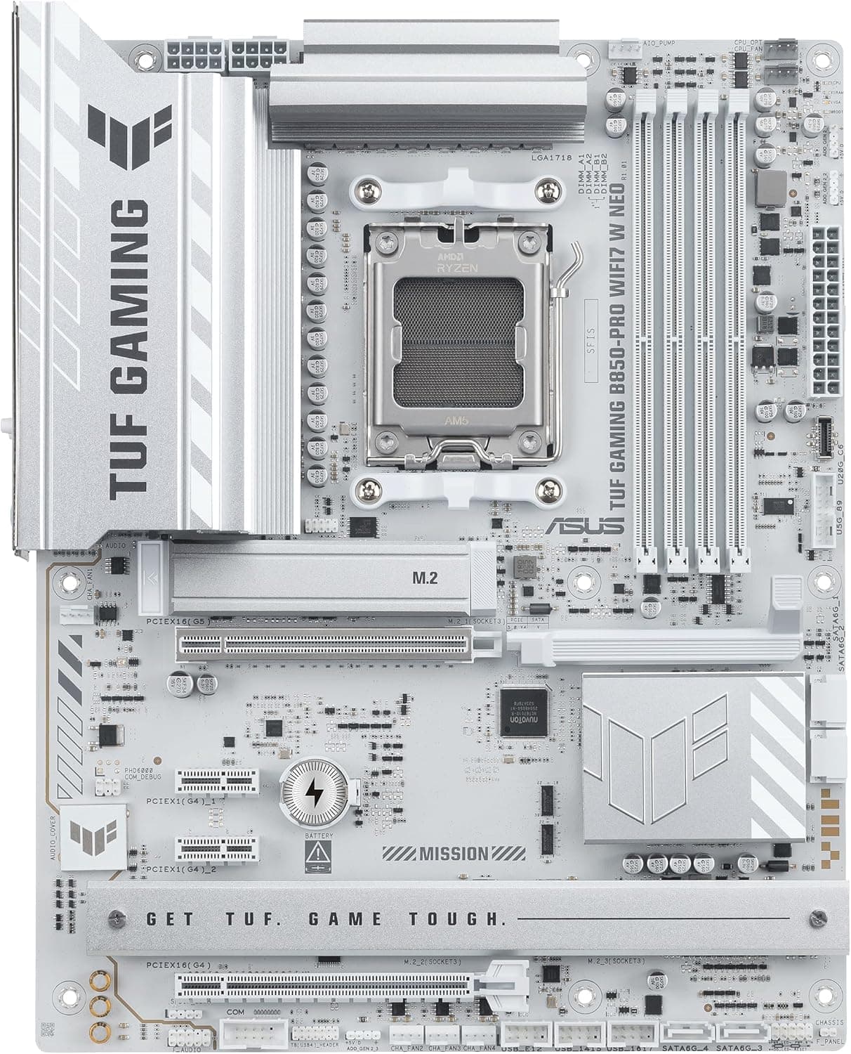 مادربرد ASUS TUF Gaming B850-PRO WIFI7 W NEO سوکت AM5 DDR5 مدل 90MB1NW0-M0EAY0 مادربرد ASUS TUF Gaming B850-PRO WIFI7 W NEO سوکت AM5 DDR5 مدل 90MB1NW0-M0EAY0