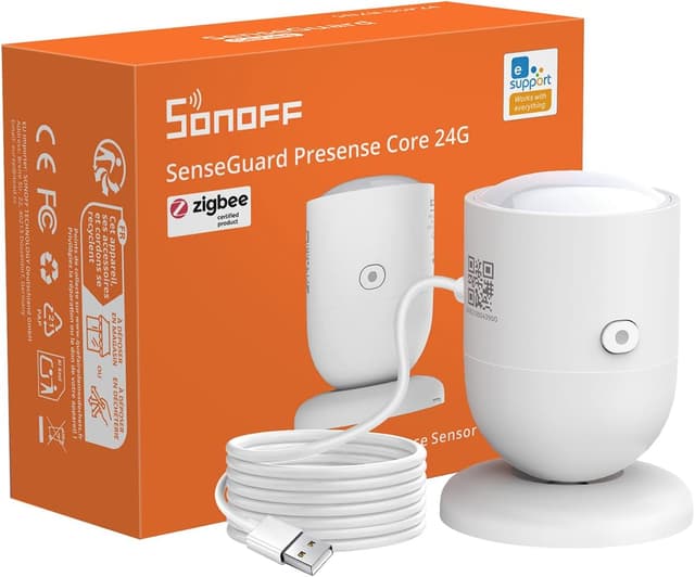 سنسور تشخیص حضور SONOFF با Zigbee و فرکانس 24GHz مدل SNZB-06P24 سنسور تشخیص حضور SONOFF با Zigbee و فرکانس 24GHz مدل SNZB-06P24