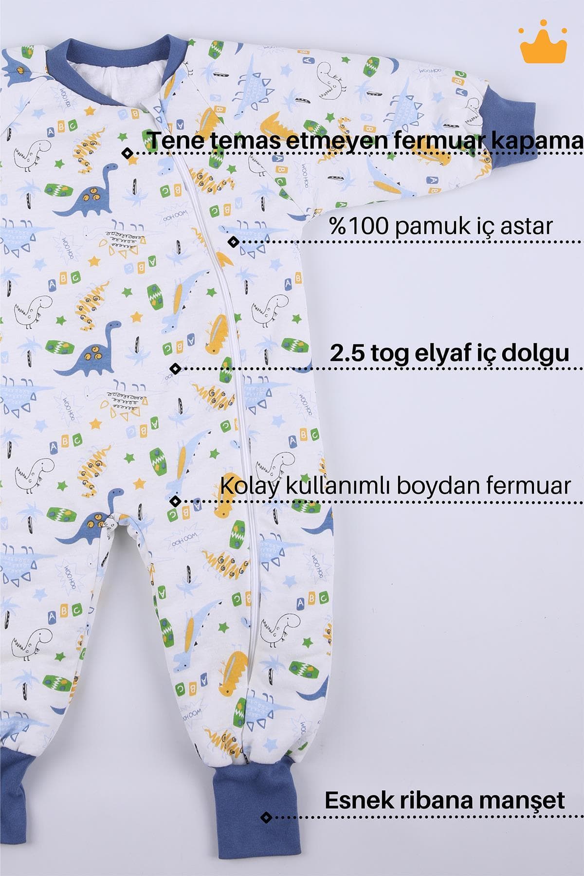 کیسه خواب کودک 2-9 سال begisa یونیسکس 2.5 Tog الیافدار خرسی سبز مدل 235041 کیسه خواب کودک 2-9 سال begisa یونیسکس 2.5 Tog الیافدار خرسی سبز مدل 235041