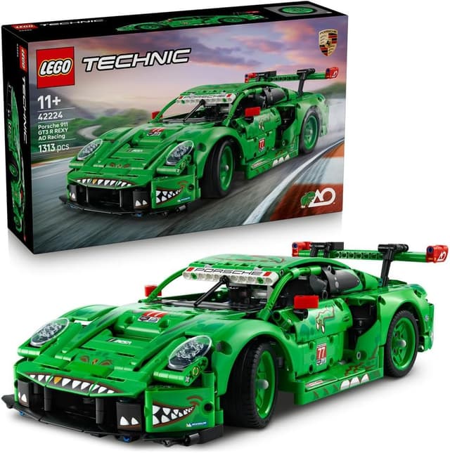 لگو Technic Porsche ماشین مسابقهای 911 GT3 R REXY AO مدل 42224 لگو Technic Porsche ماشین مسابقهای 911 GT3 R REXY AO مدل 42224