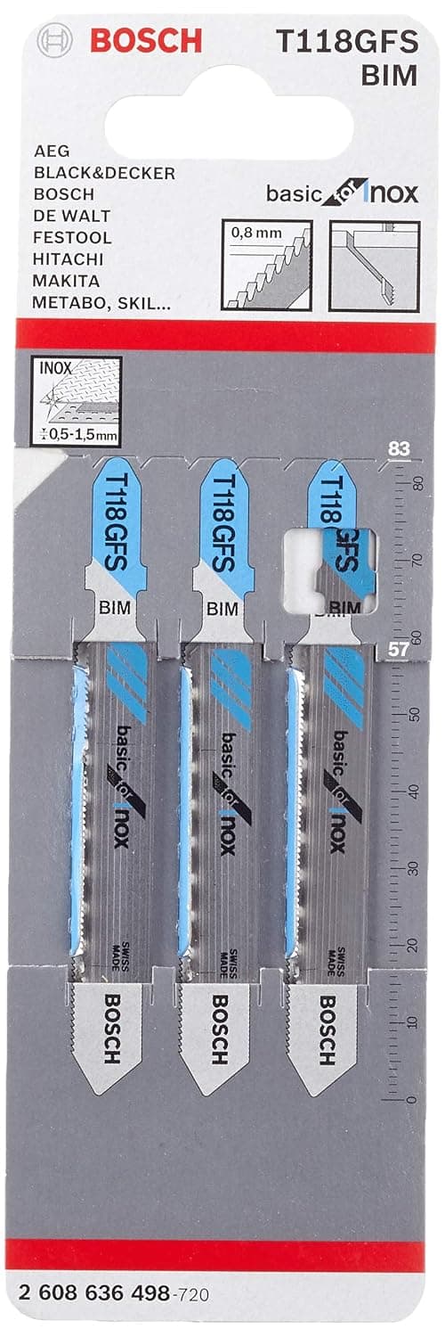 تیغ اره جیگساو Bosch بسته 5 عددی مدل 2608634237 T 118 EOF تیغ اره جیگساو Bosch بسته 5 عددی مدل 2608634237 T 118 EOF