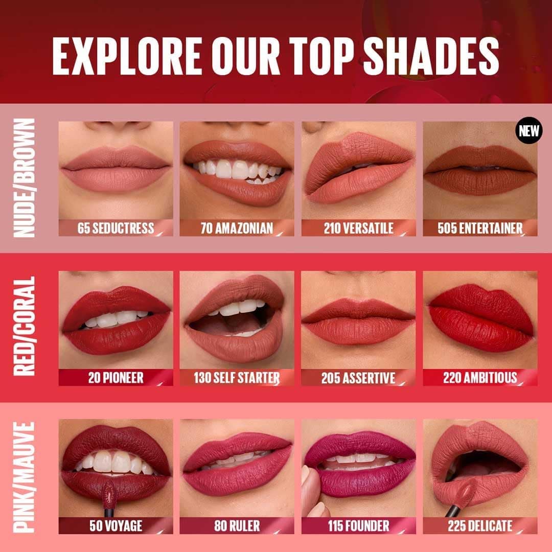 رژ لب مایع Maybelline Super Stay Matte Ink 16H مدل 515 Renegade رژ لب مایع Maybelline Super Stay Matte Ink 16H مدل 515 Renegade