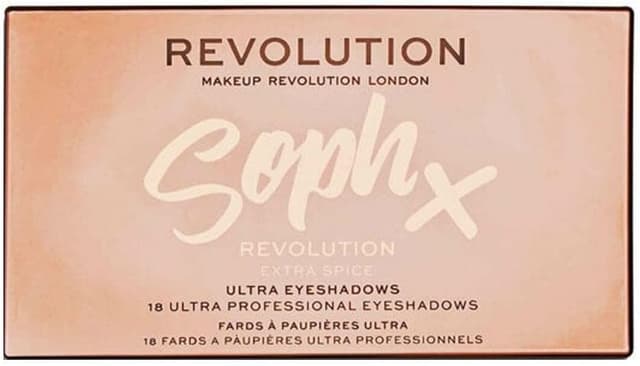 پالت سایه چشم 18 رنگ Revolution مدل Sophx Extra Spice پالت سایه چشم 18 رنگ Revolution مدل Sophx Extra Spice