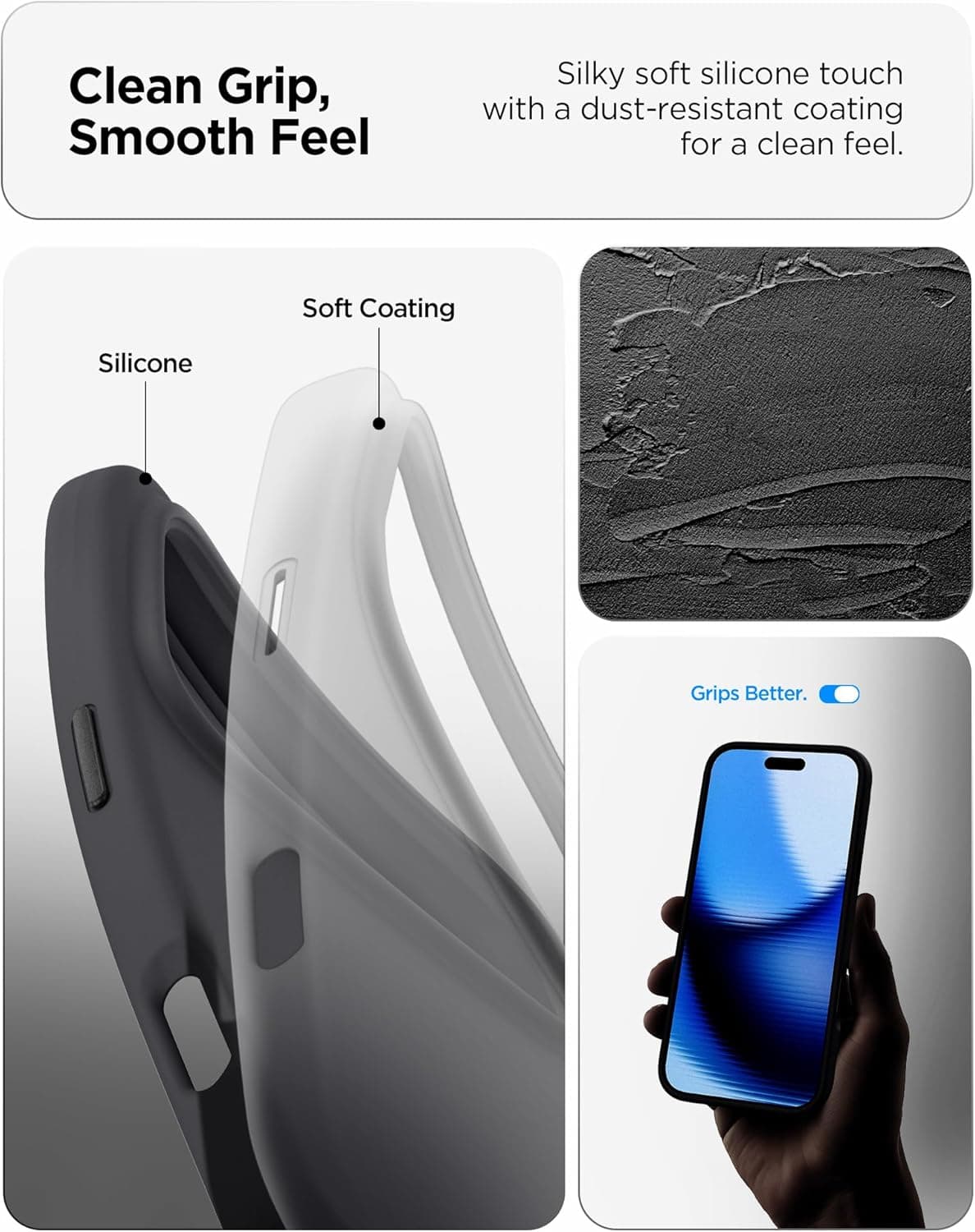 قاب MagSafe سازگار با iPhone 17 Pro Spigen Silicone Fit Mag Fit مشکی مدل ACS09955 قاب MagSafe سازگار با iPhone 17 Pro Spigen Silicone Fit Mag Fit مشکی مدل ACS09955
