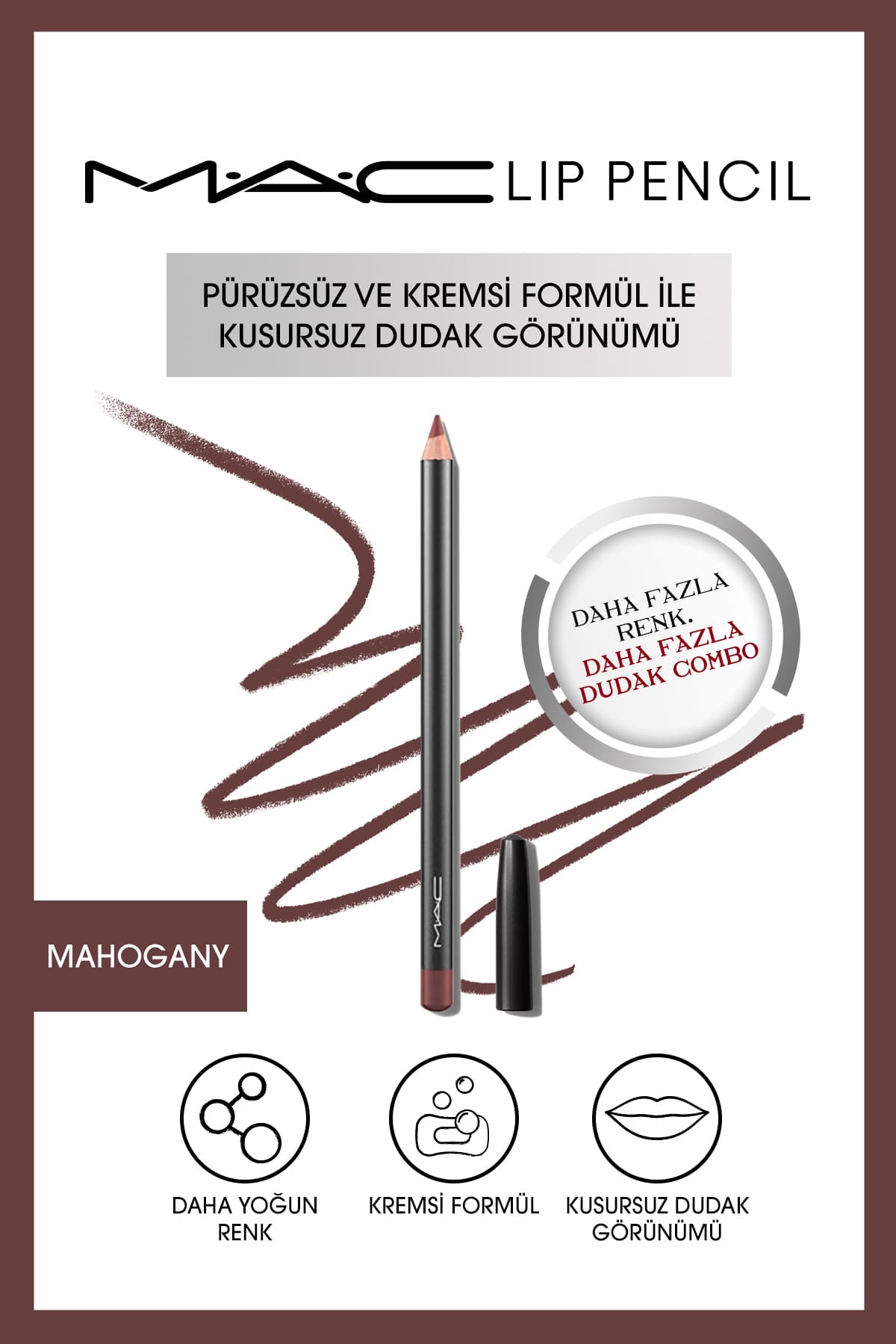 مداد لب Mac کرمی و ماندگار آلویی 1.45g مداد لب Mac کرمی و ماندگار آلویی 1.45g