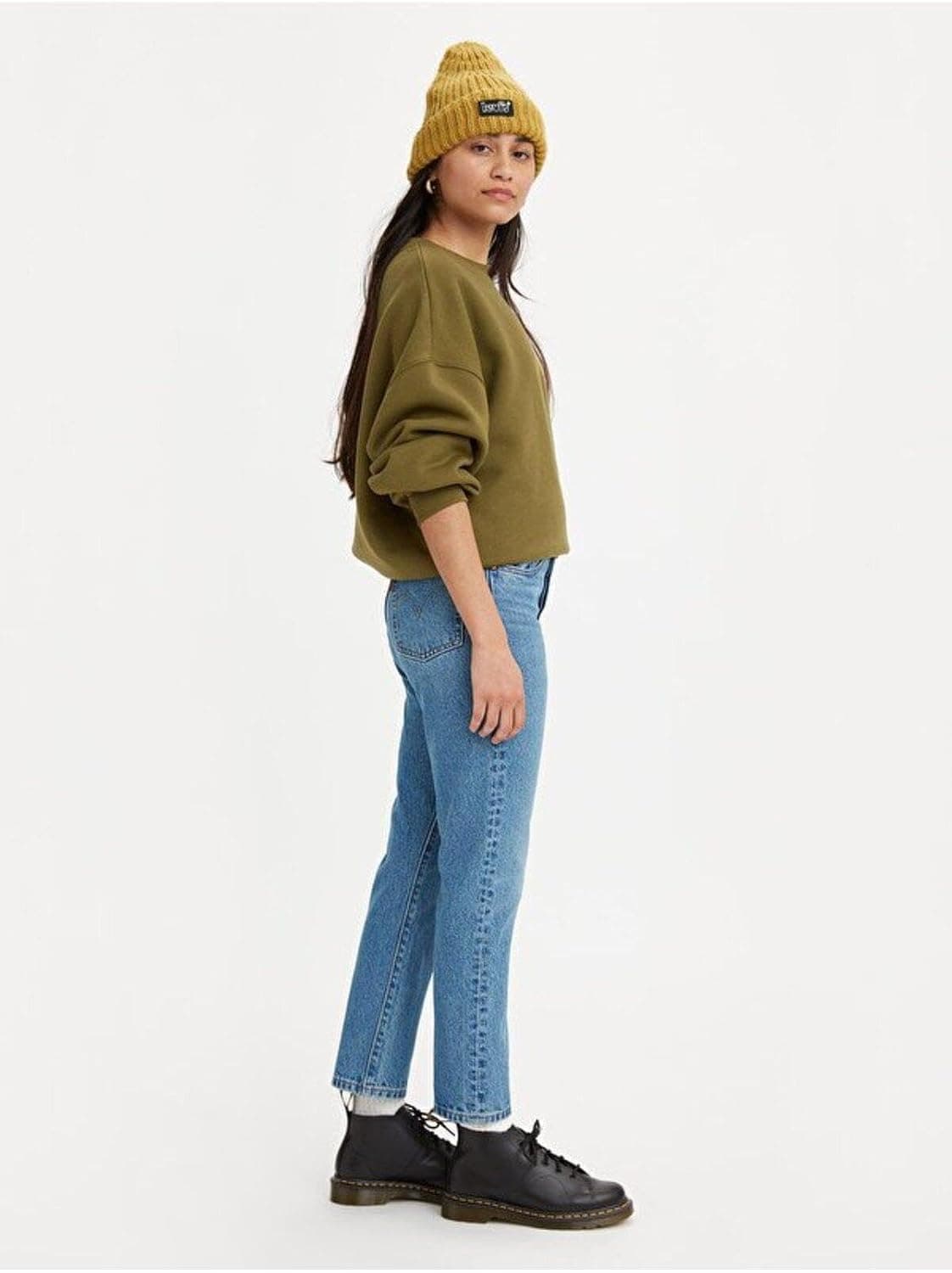 شلوار جین زنانه Levi's کراپ مدل 501 شلوار جین زنانه Levi's کراپ مدل 501