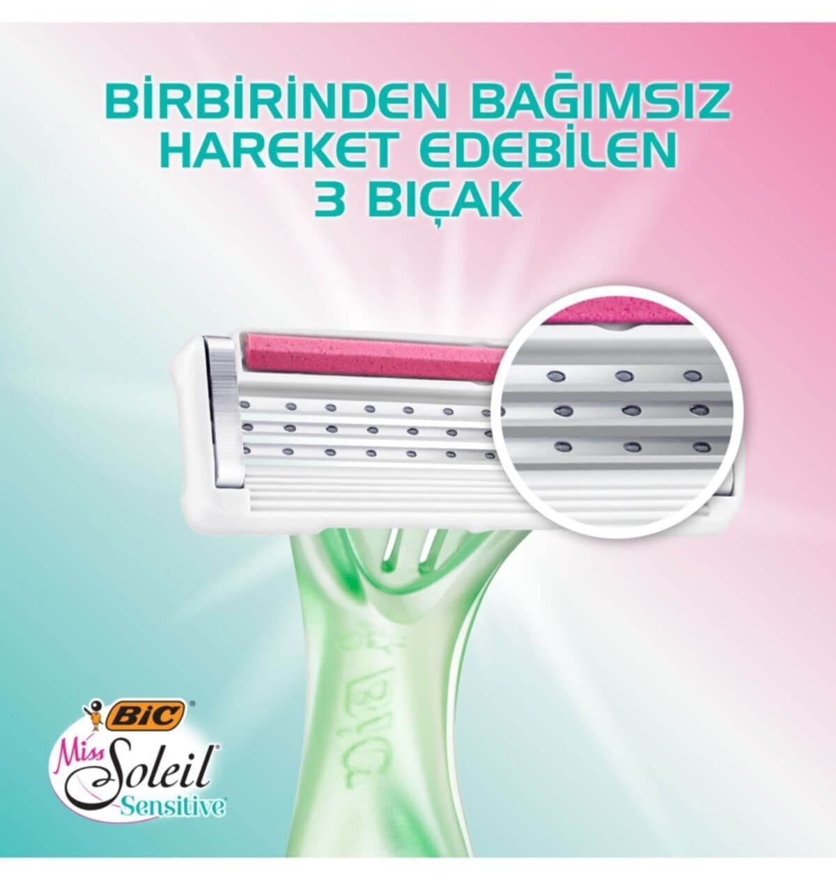 ست 3 تیغ اصلاح زنانه Bic Miss Soleil Sensitive هدیه کیف آرایش ست 3 تیغ اصلاح زنانه Bic Miss Soleil Sensitive هدیه کیف آرایش