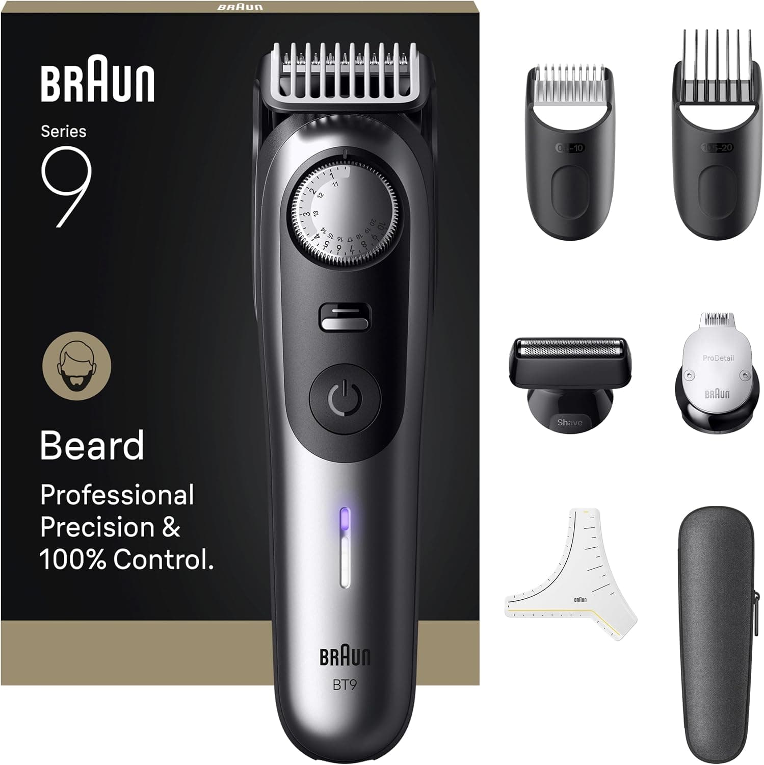 ماشین اصلاح ریش مردانه Braun Series 9 مدل 9420 با ابزار آرایشگری و مدت کارکرد 180-min ماشین اصلاح ریش مردانه Braun Series 9 مدل 9420 با ابزار آرایشگری و مدت کارکرد 180-min