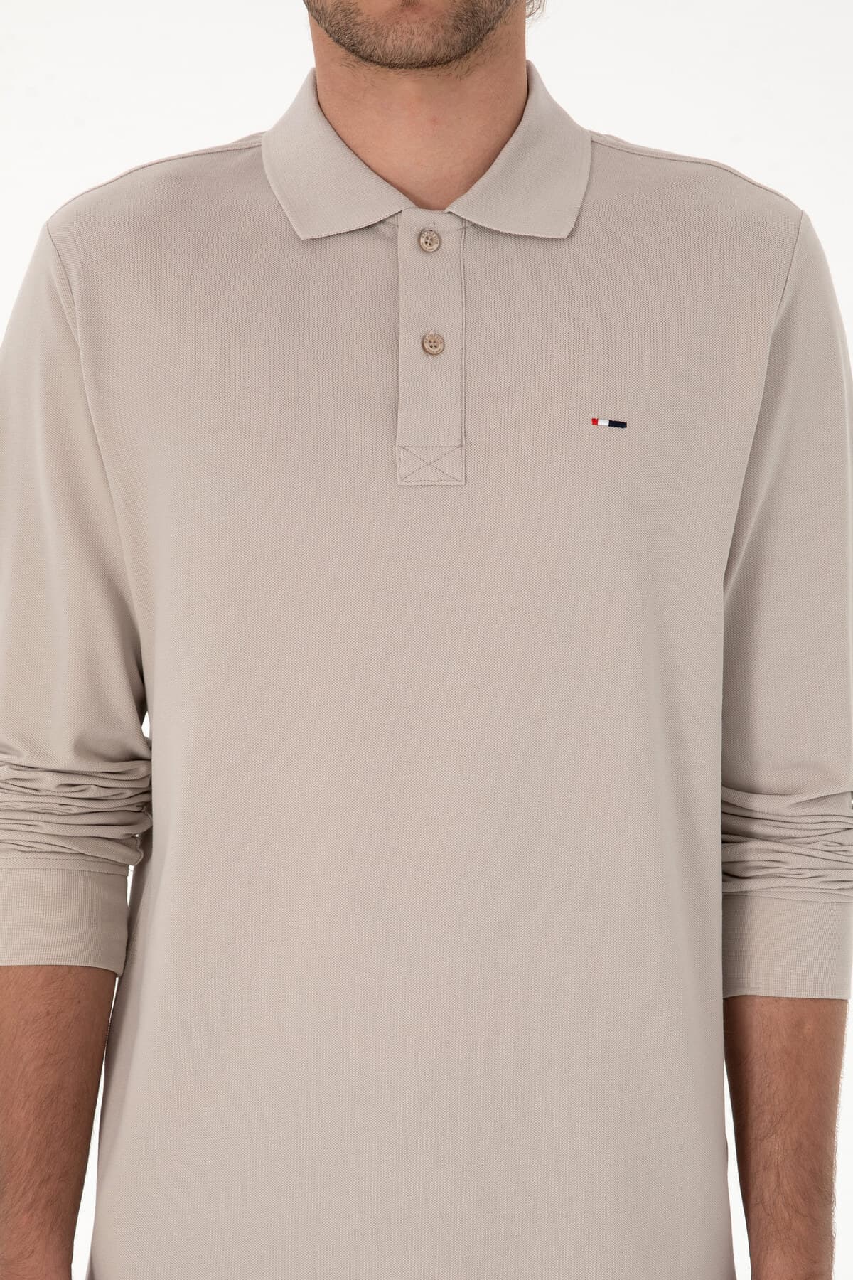 سوئیشرت مردانه U.S. Polo Assn. فیت معمولی یقه پولو سنگی ساده مدل 50315941-VR049 سوئیشرت مردانه U.S. Polo Assn. فیت معمولی یقه پولو سنگی ساده مدل 50315941-VR049