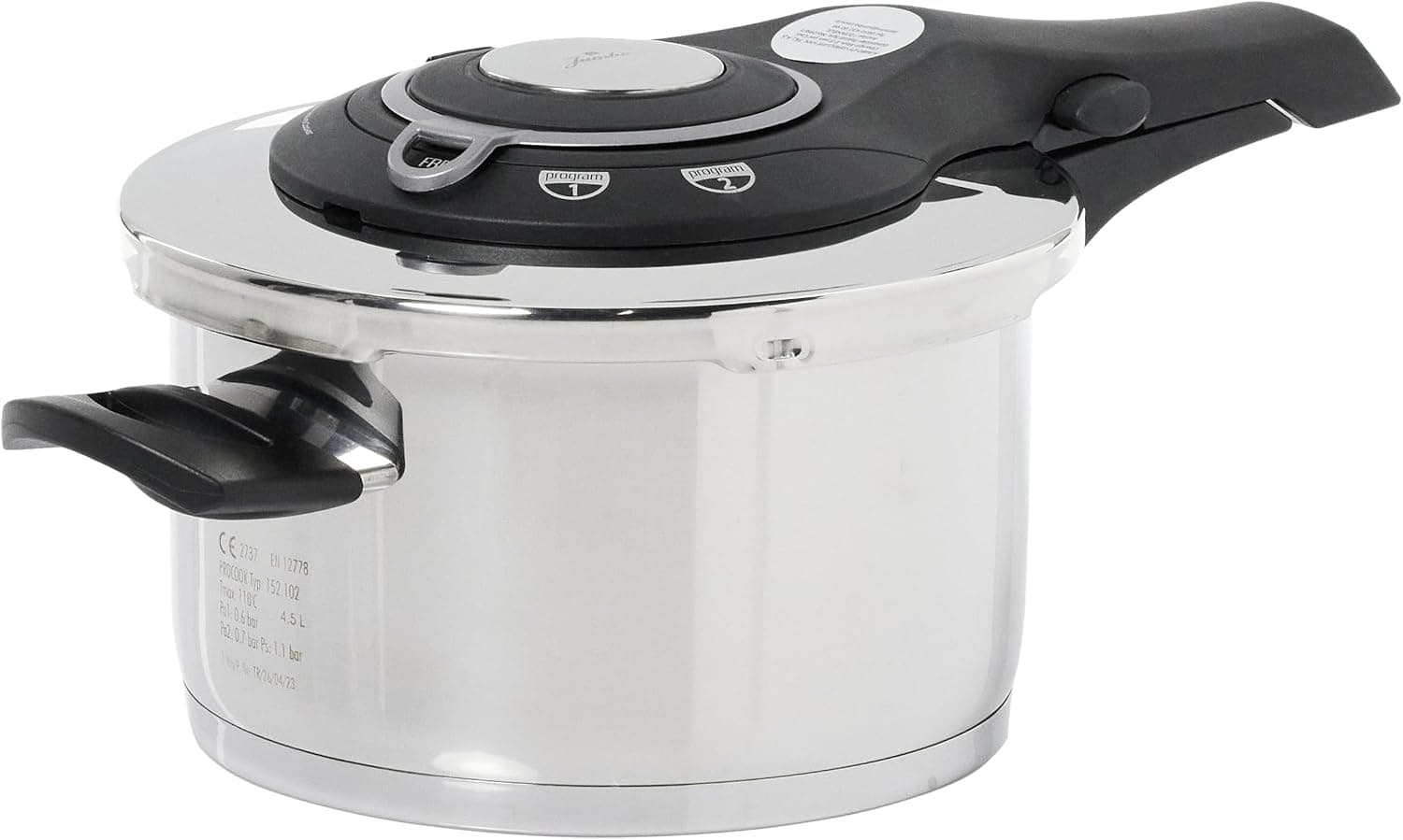 زودپز Jumbo Procook استیل ضدزنگ 6 Lt مشکی و خاکستری روشن زودپز Jumbo Procook استیل ضدزنگ 6 Lt مشکی و خاکستری روشن