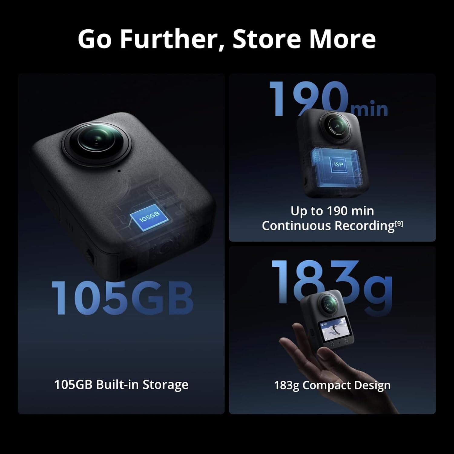 دوربین ۳۶۰ درجه DJI Osmo 360 Adventure Combo با تصویربرداری 1-Inch، ۳ باتری، فیلمبرداری 8K، نسخه امارات با گارانتی رسمی دوربین ۳۶۰ درجه DJI Osmo 360 Adventure Combo با تصویربرداری 1-Inch، ۳ باتری، فیلمبرداری 8K، نسخه امارات با گارانتی رسمی