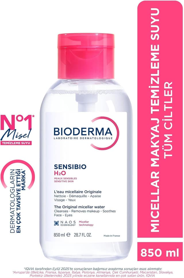 آب میселار پاککننده آرایش Bioderma مدل Sensibio H2O 850 ml آب میселار پاککننده آرایش Bioderma مدل Sensibio H2O 850 ml