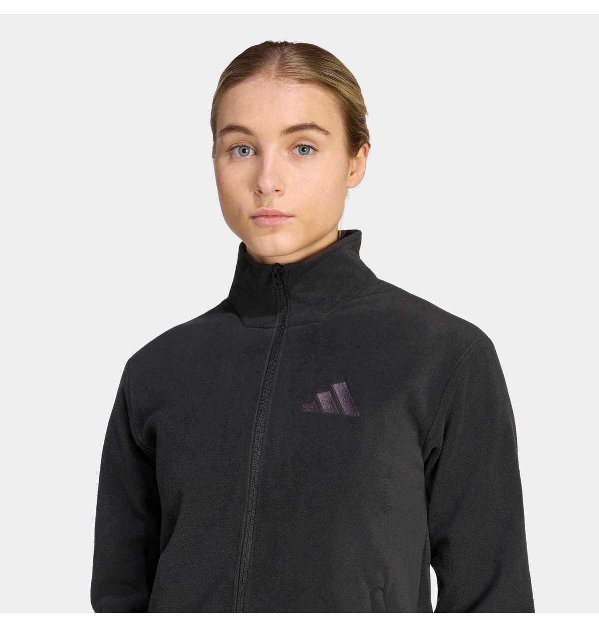 ژاکت ورزشی زنانه adidas سافتشل و پلار زیپدار مدل KY9853 ژاکت ورزشی زنانه adidas سافتشل و پلار زیپدار مدل KY9853