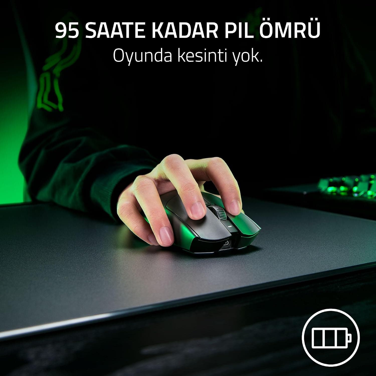 ماوس گیمینگ بیسیم Razer Viper V3 Pro SE سبک 54 g مشکی ماوس گیمینگ بیسیم Razer Viper V3 Pro SE سبک 54 g مشکی