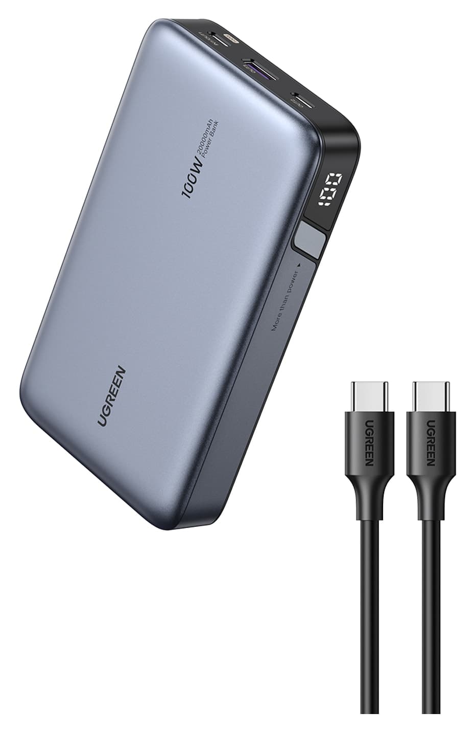 پاوربانک Ugreen 20.000 mAh شارژ سریع 100W PD مدل 25188 پاوربانک Ugreen 20.000 mAh شارژ سریع 100W PD مدل 25188