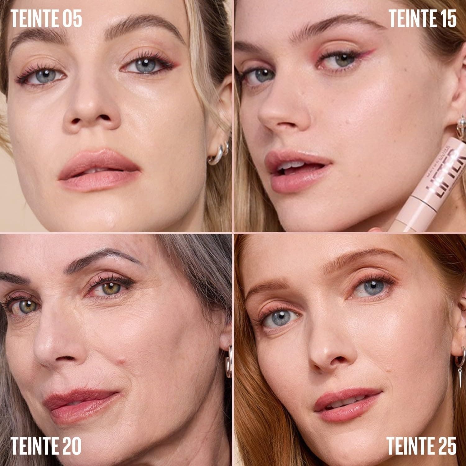 کانسیلر MAYBELLINE Lifter New York رنگ 35 روشن حاوی 2% Peptides و Caffeine کانسیلر MAYBELLINE Lifter New York رنگ 35 روشن حاوی 2% Peptides و Caffeine