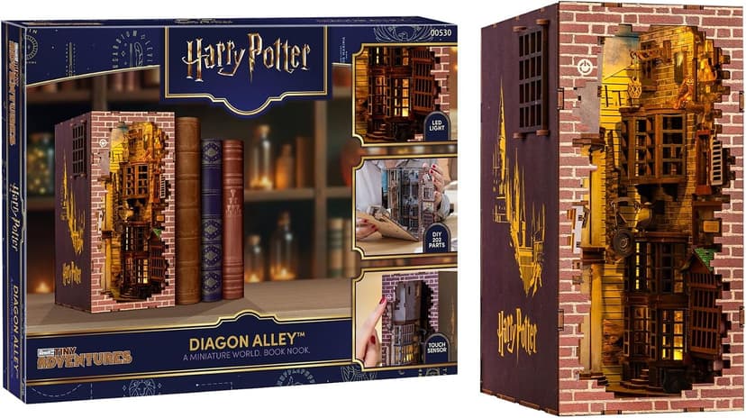 کیت ماکت سهبعدی جاکتابی چوبی Revell مدل Tiny Adventures I Diagon Alley Harry Potter کیت ماکت سهبعدی جاکتابی چوبی Revell مدل Tiny Adventures I Diagon Alley Harry Potter