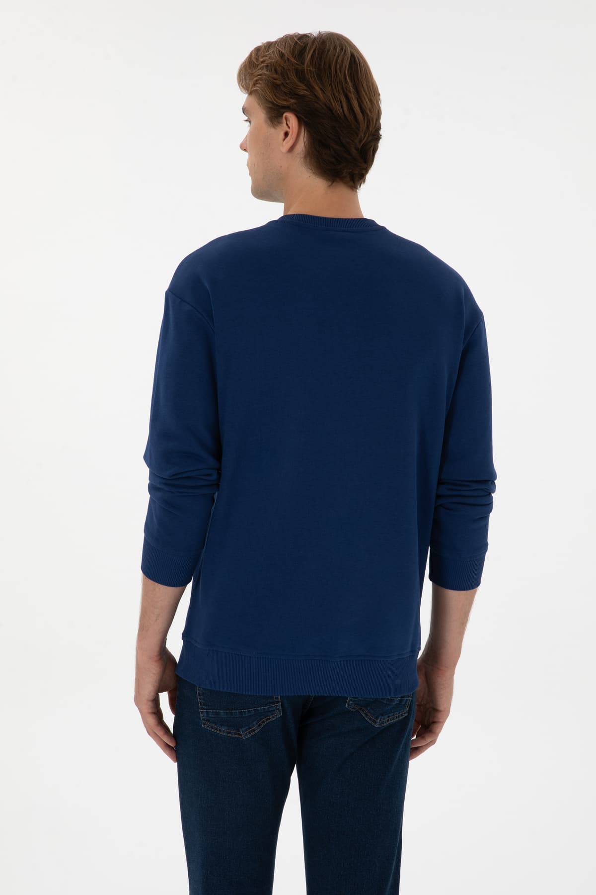 سویشرت مردانه U.S. Polo Assn. یقه گرد کامفورت فیت نیلی ساده مدل 50313760-VR028 سویشرت مردانه U.S. Polo Assn. یقه گرد کامفورت فیت نیلی ساده مدل 50313760-VR028