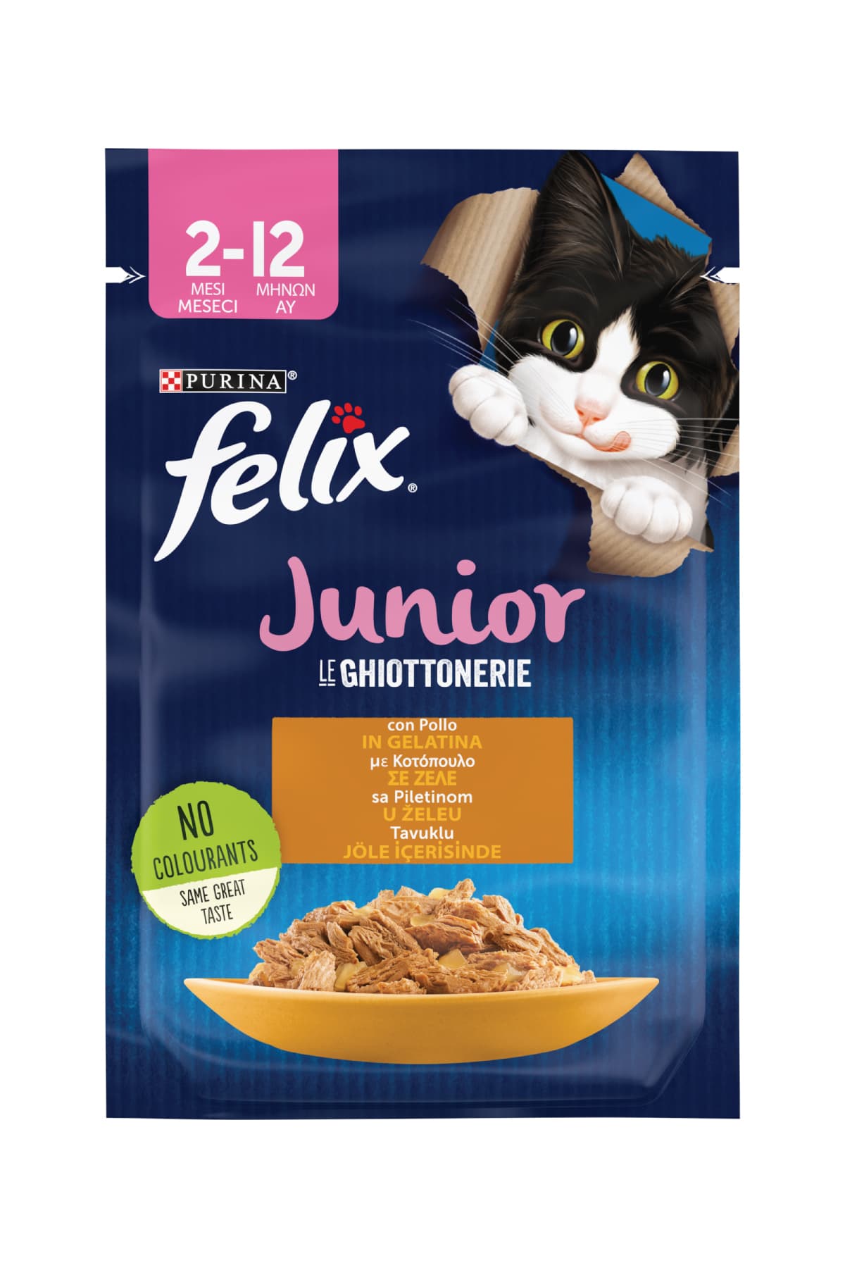 غذای تر بچهگربه FELIX مخلوط 12 x 85 gr (6 عدد مرغی و 6 عدد گوشت گاوی) غذای تر بچهگربه FELIX مخلوط 12 x 85 gr (6 عدد مرغی و 6 عدد گوشت گاوی)