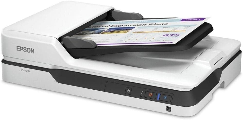 اسکنر اسناد رنگی تخت Epson با تغذیه خودکار اسناد و اسکن دوروی خودکار مدل DS-1630 اسکنر اسناد رنگی تخت Epson با تغذیه خودکار اسناد و اسکن دوروی خودکار مدل DS-1630
