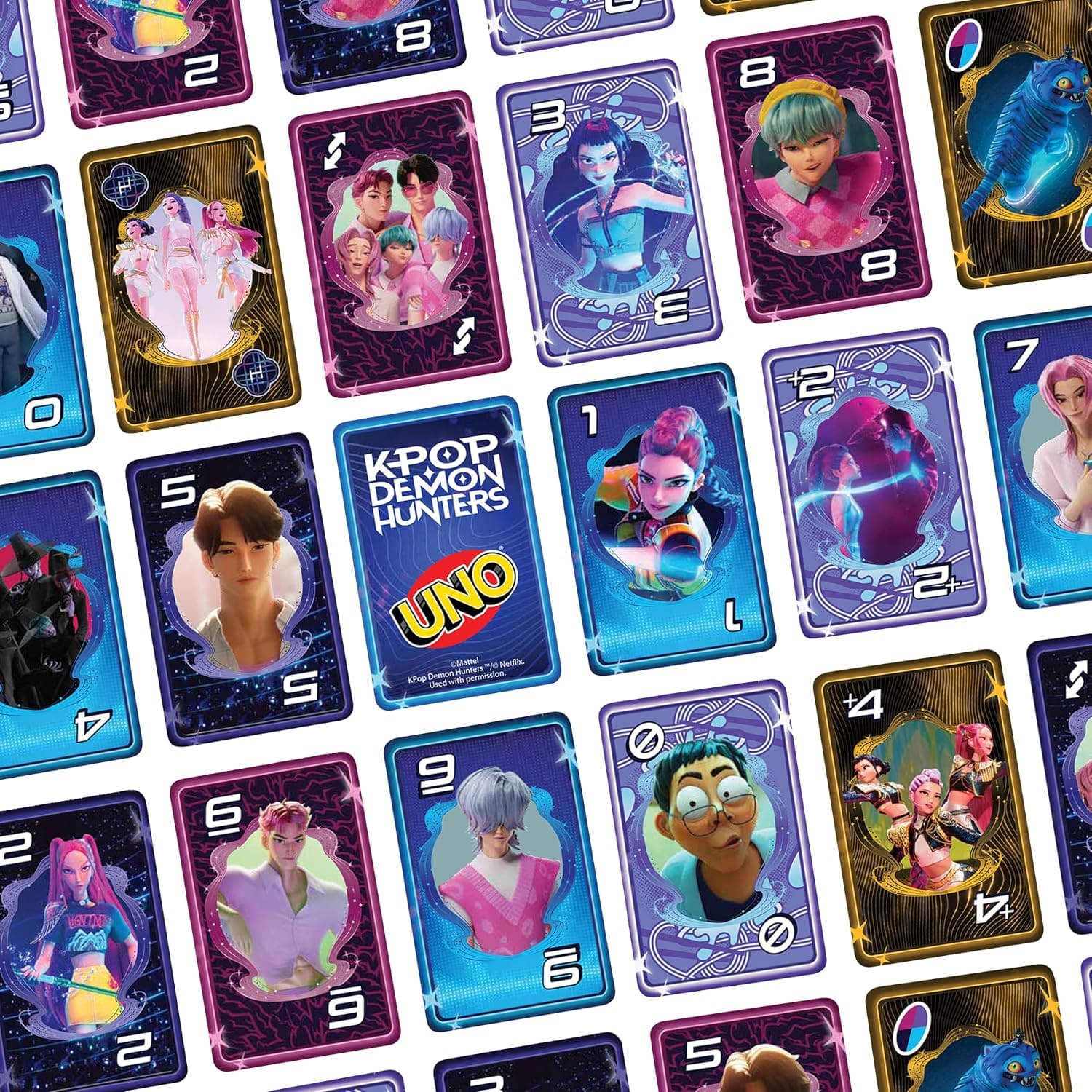 بازی کارتی UNO K POP Demon Hunters از Mattel Games بازی کارتی UNO K POP Demon Hunters از Mattel Games
