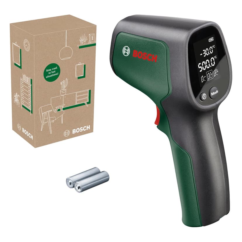 ترمومتر Bosch مدل UniversalTemp بازه -30 تا +500°C با ۳ حالت اندازهگیری ترمومتر Bosch مدل UniversalTemp بازه -30 تا +500°C با ۳ حالت اندازهگیری