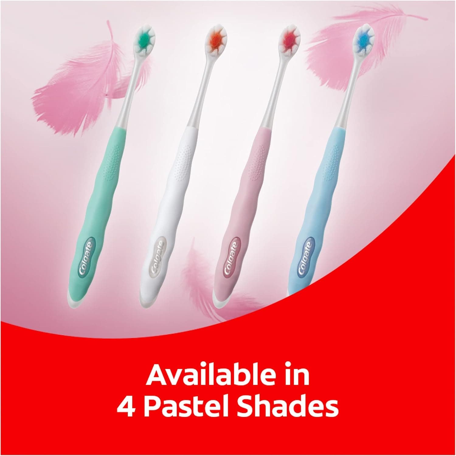مسواک Colgate FoamSoft با الیاف نازک و نرم بسیار متراکم، رنگهای متنوع 2pk مسواک Colgate FoamSoft با الیاف نازک و نرم بسیار متراکم، رنگهای متنوع 2pk