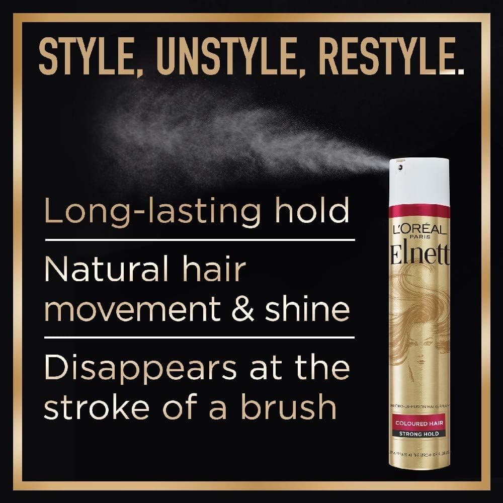 اسپری حالتدهنده مو L'Oreal Paris مدل Elnett با تثبیت بسیار قوی 200 ml اسپری حالتدهنده مو L'Oreal Paris مدل Elnett با تثبیت بسیار قوی 200 ml