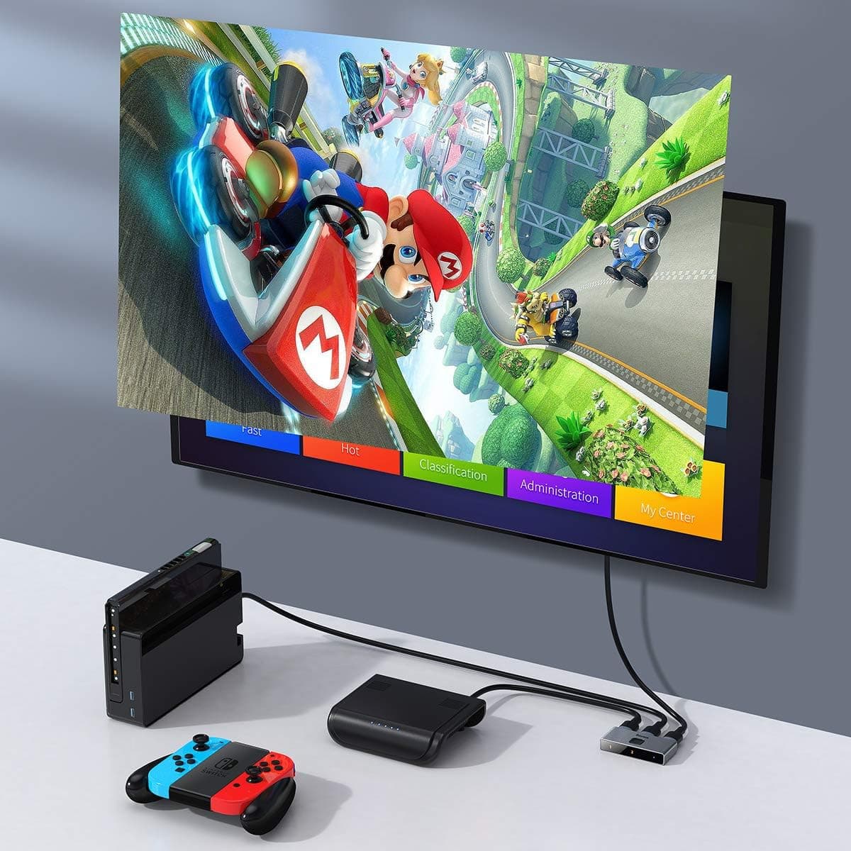 آداپتور هاب HDMI پسرانه Baseus Matrix 2 in 1 خاکستری تیره 4K 60Hz سفری آداپتور هاب HDMI پسرانه Baseus Matrix 2 in 1 خاکستری تیره 4K 60Hz سفری