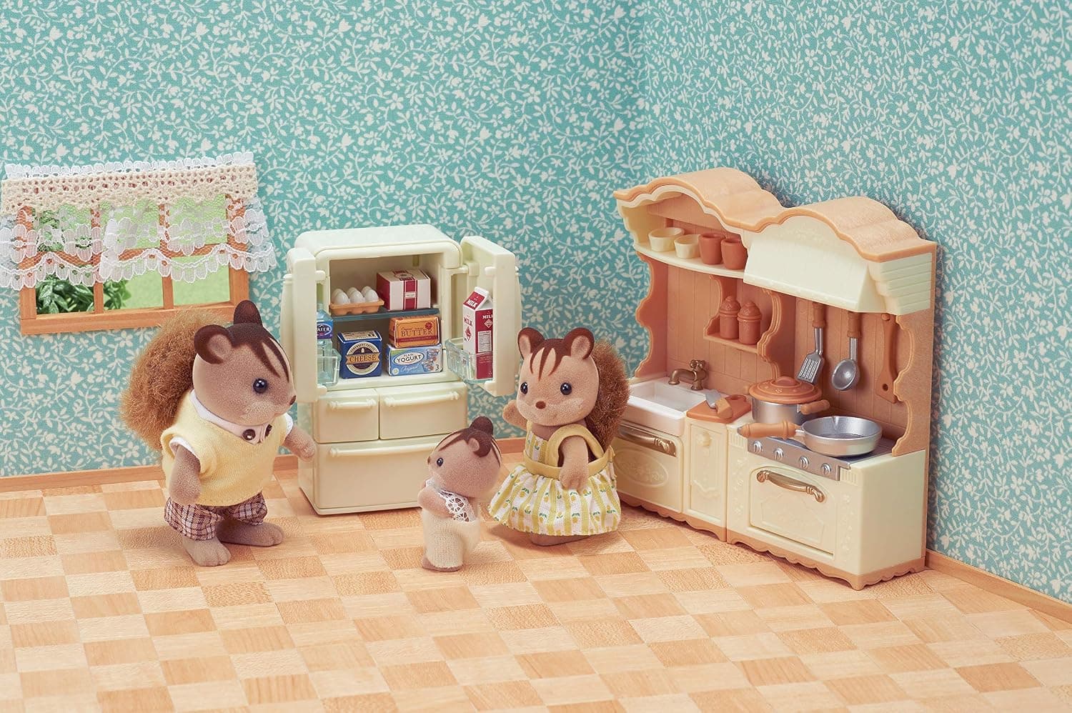 ست بازی آشپزخانه Sylvanian Families چندرنگ مدل 5341 ست بازی آشپزخانه Sylvanian Families چندرنگ مدل 5341