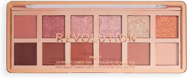 پالت سایه چشم Revolution Beauty London The True Icon برنزی 12 مات و درخشان پالت سایه چشم Revolution Beauty London The True Icon برنزی 12 مات و درخشان