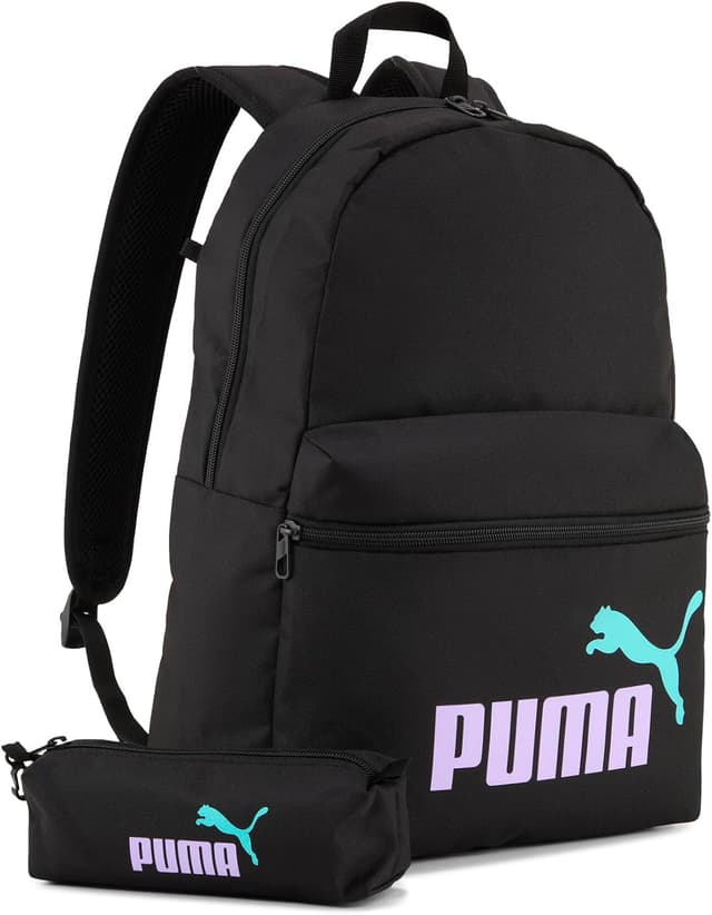 کولهپشتی یونیسکس PUMA مشکی روزمره همراه با جامدادی مدل Phase 09119101 کولهپشتی یونیسکس PUMA مشکی روزمره همراه با جامدادی مدل Phase 09119101