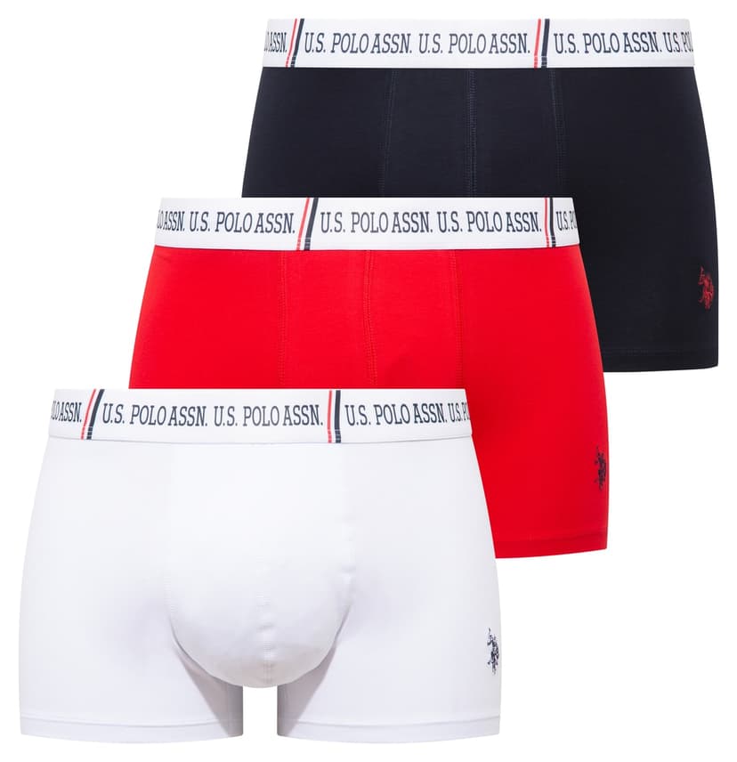 باکسر مردانه U.S. Polo Assn. 3 تایی قرمز، سرمهای و سفید مدل 80651 باکسر مردانه U.S. Polo Assn. 3 تایی قرمز، سرمهای و سفید مدل 80651