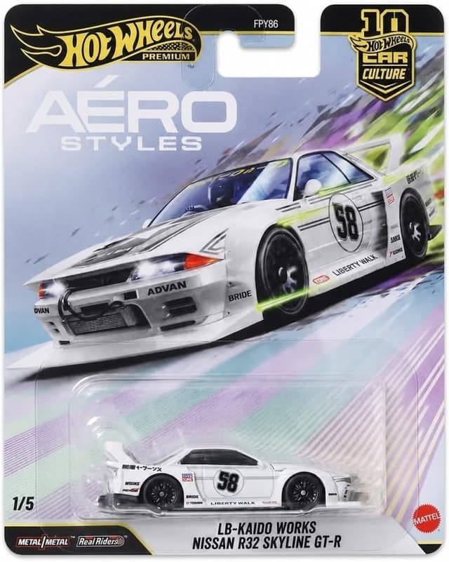 ماشین کلکسیونی Hot Wheels Premium Car Culture Nissan R32 Skyline GT-R مدل JKF05 ماشین کلکسیونی Hot Wheels Premium Car Culture Nissan R32 Skyline GT-R مدل JKF05