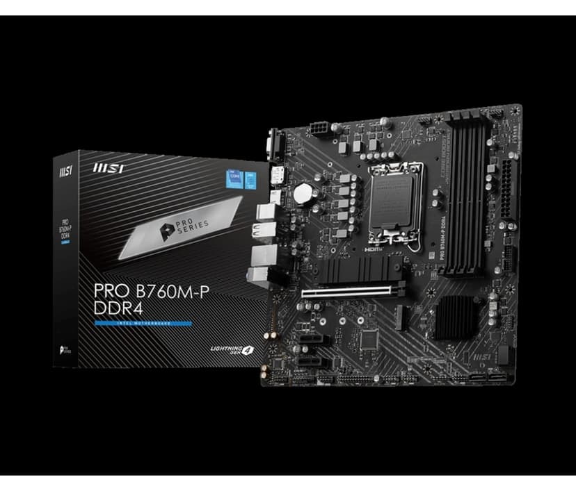مادربرد MSI mATX سوکت 1700 DDR4 4800MHz مدل PRO B760M-P مادربرد MSI mATX سوکت 1700 DDR4 4800MHz مدل PRO B760M-P