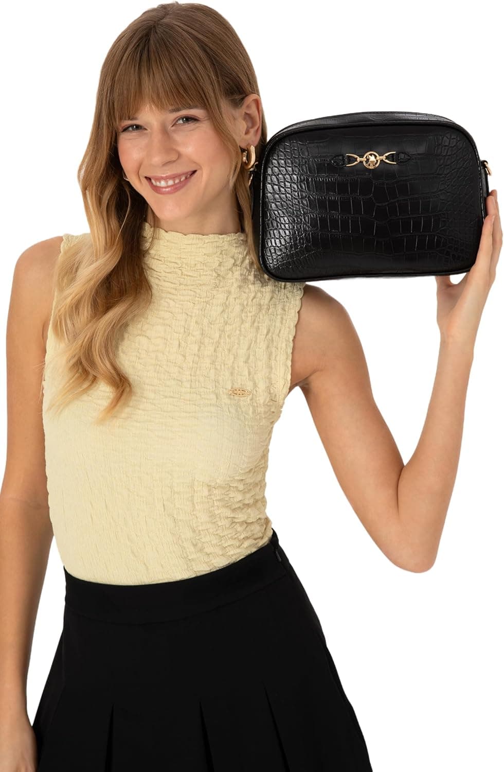 کیف زنانه U.S. POLO ASSN. مشکی مدل 50317817-VR046 کیف زنانه U.S. POLO ASSN. مشکی مدل 50317817-VR046