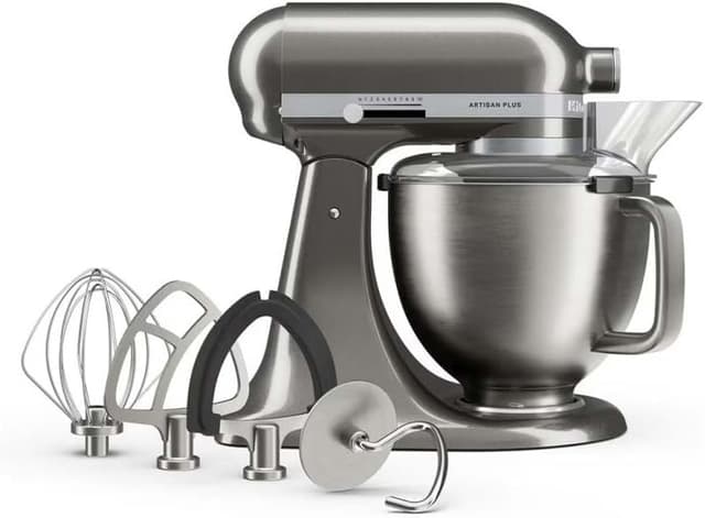 میکسر ایستاده KitchenAid Artisan Plus 4,7 L نقرهای مدل 5KSM50PKVEMS میکسر ایستاده KitchenAid Artisan Plus 4,7 L نقرهای مدل 5KSM50PKVEMS